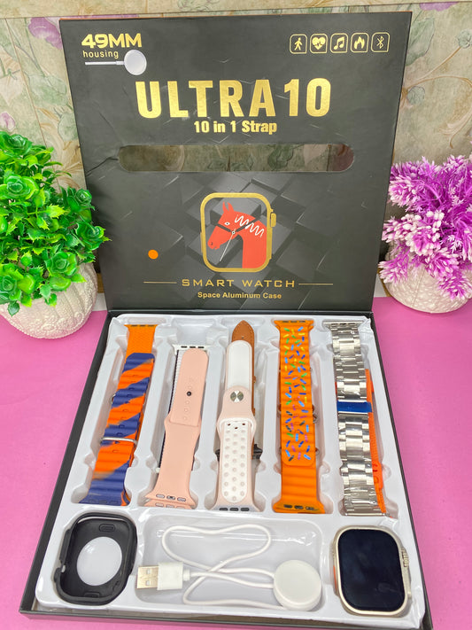 Ultra 10 Smart Watch 10 in 1 Strap