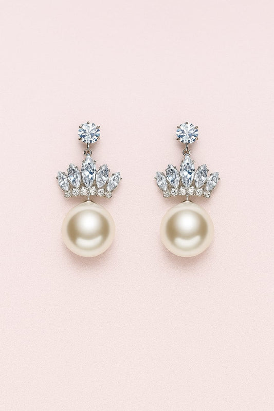 Silver Pearl Earrings
