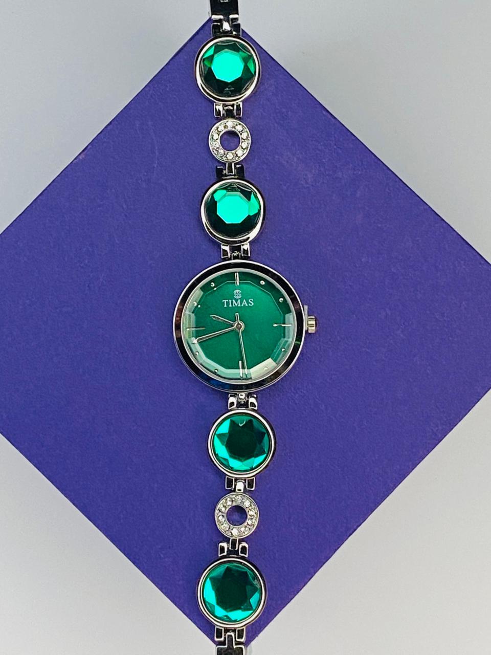 Emerald Elegance Watch