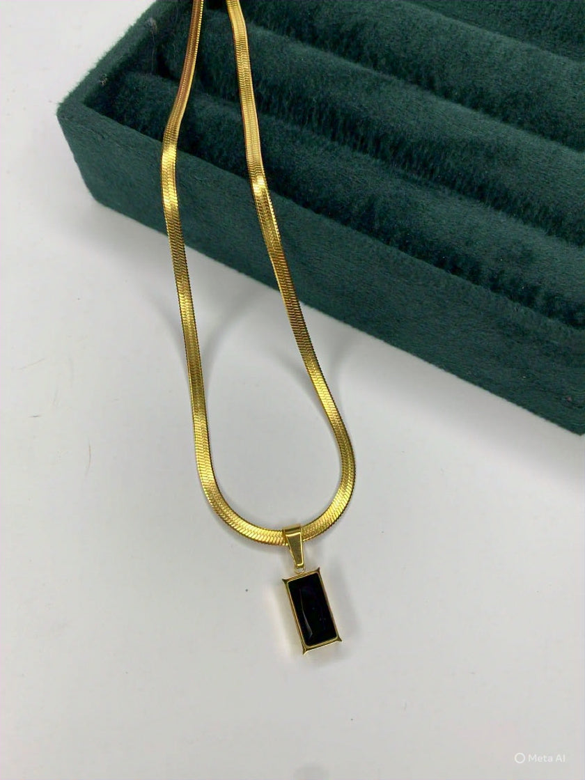 Black stone Pendant