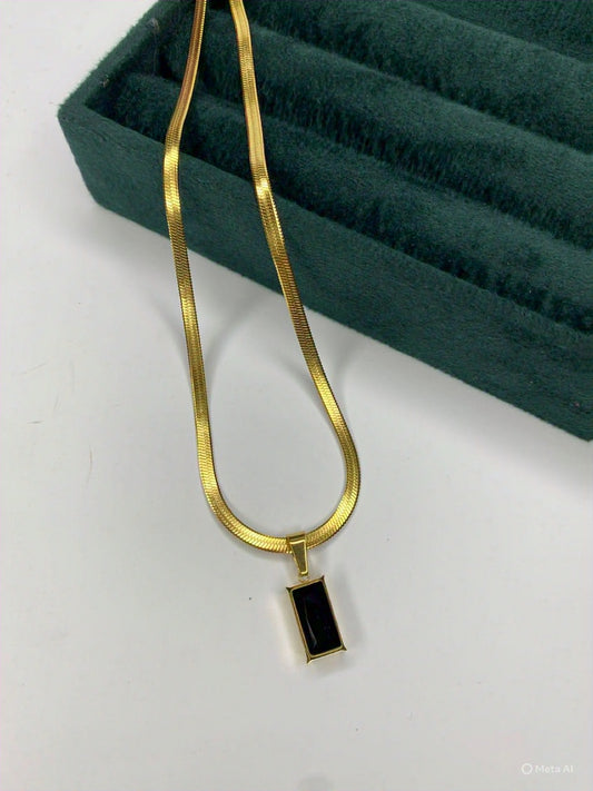 Black stone Pendant