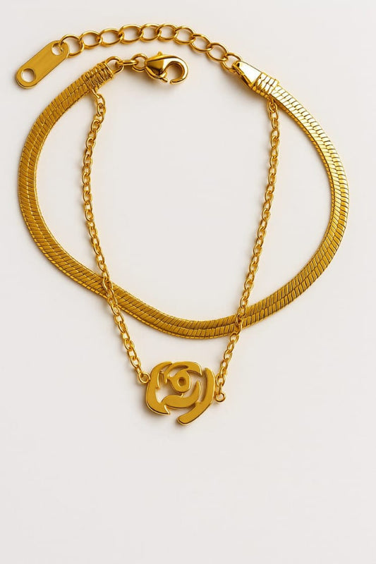 Double charm bracelet